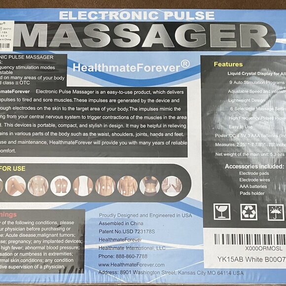 Massager Tens Unit New Unopened - Picture 2 of 2